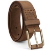 Timberland PRO Men's 40mm Workwear Work Belt Leather Belt, Wheat/Pull