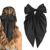Silky Satin Women's Hair Bows with Long Tail Bowknot for