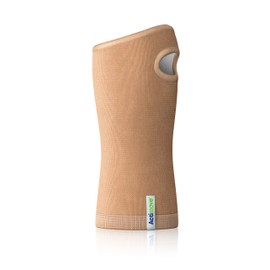 Actimove Arthritis Care Wrist Support with Heat-retaining Fabric – Drug-Free Pain Management for Arthritis, Increases Blood Circulation – Left/Right Wear - Beige, Medium