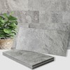 AULIGET 20-Piece Dark Slate Peel and Stick Backsplash Wall Tiles,