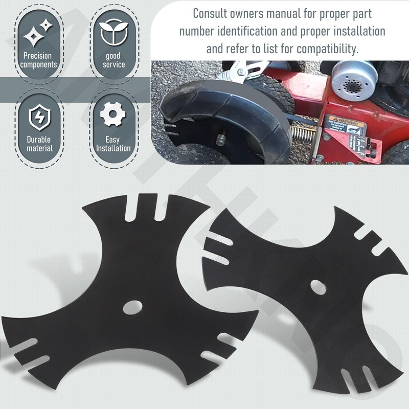 AMTHKNO 2 Pack 9" X5/8" 3-Side Edger Star Blades -
