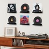 Heimera Vinyl Record Shelf Wall Mount, 6 Pack 12 inch