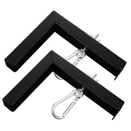 KOMBIUDA 2pcs Adjustable Bracket for Projector Screen Wall Mount Durable Support for Home Office Classroom and Theater Installations with Hook for Extended Drop Requirements