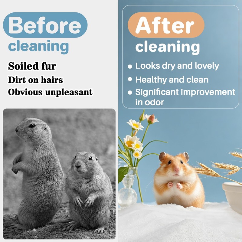Sukh 14 OZ Hamster Sand Bath - Whit Fine Sand
