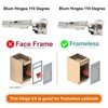 Blum 110 Degree Soft Close Hinges - Full Overlay Soft