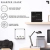 Sharper Image LED Word Digital Clock, 7.75", Black Finish, Light-Up