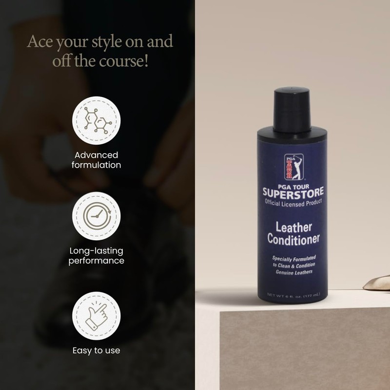PGA Leather Conditioner, Leather Cleaner for Shoes, Clothes, Bags, and