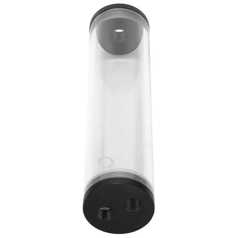 Water Cooling Tank Acrylic Cylindrical 3‑Hole G1/4 Thread Reservoir Computer
