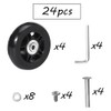 Zasvec Luggage Suitcase Replacement Wheels 4 Pieces Suitcase Wheels Replacement