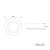 VBLED 3.5 W LED Recessed and Surface-Mounted Light Under-Unit Light