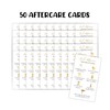 Lash Extension Aftercare Instructions Cards | 50 Pack | Size