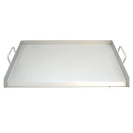 Comal Thick Stainless Steel Griddle Flat Top Rectangular Grill Plancha Comal Heavy Duty 31.5"x17.5"x1.5"
