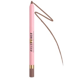 Too Faced Killer Liner 36 Hour Waterproof Gel Eyeliner Pencil | Long Lasting + Smudge Proof, 0.04 oz., Metallic Taupe
