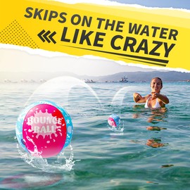 Swimming Pool Toys, 2 Pack Water Bouncy Balls, Beach Ball for Summer, Toys Games for Kids 5-8-12 Birthday Gifts
