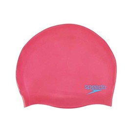 Speedo Unisex – Erwachsene Plain Moulded Silc Cap Ju Pink Badekappe, Ecstatic/Japan Blue, one Size