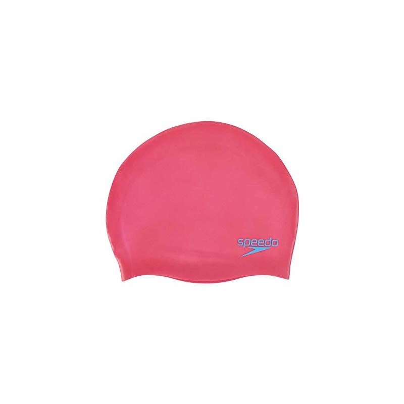 Speedo Unisex – Erwachsene Plain Moulded Silc Cap Ju Pink Badekappe,