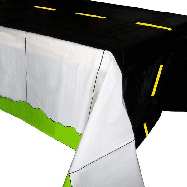 Road Tablecovers (2), Racing Party Supplies, Cars Themed Birthday Party