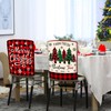 TREWAVE Christmas Chair Covers Set of 6 Buffalo Plaid Chair