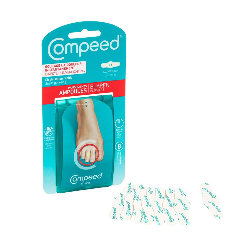 Compeed Blisters On Toes, 8's (Pack of 1)