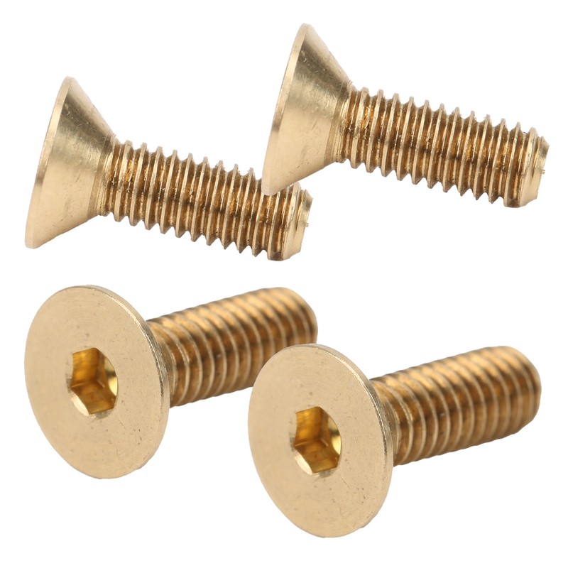 50Pcs Flat Hex Socket Screw Copper Countersunk Head Fastener Hardware