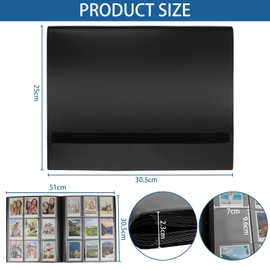 360 Card Capacity Trading Cards Album Cards Scrapbook Large Trading Cards Folder Collecting Folder Cards Collector Folder Waterproof Folder for Card Folder Trading Cards Folder 9 Pocket Scrapbook