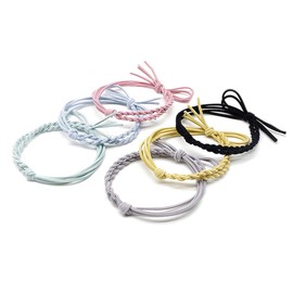 Hair Rubber Hair Rubber Ring Rubber Stylish Adults Children Hair Ornaments Hair Accessories Simple Rubber Band Hair Arrangement ins Popular, Cute, Stylish (ins-Style DN021-J204S-6-Piece Set)