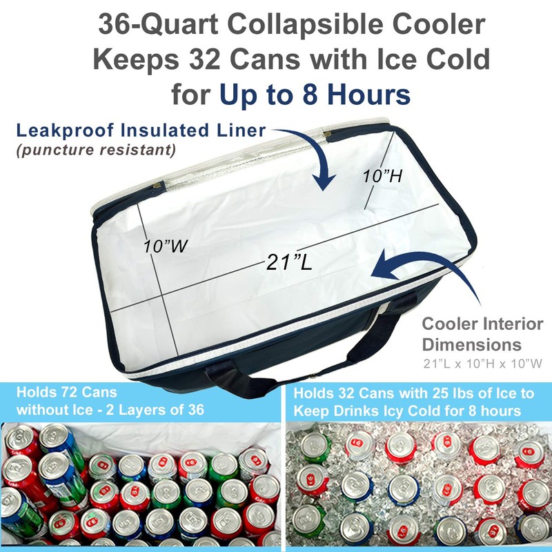 Picnic at Ascot 64 Can Capacity Semi Rigid Collapsible Leakproof