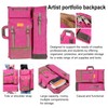 TRANSON Art Portfolio Case Artist Backpack Canvas Bag Large 26”