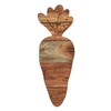 Affinity Decor Carrot Shaped Wood Serving Board, Organic Wood Cutting Board for Kitchen, Wooden Charcuterie Boards, Funny Easter Serving Platter for Cheese and Food, 16.2" x 6.1"