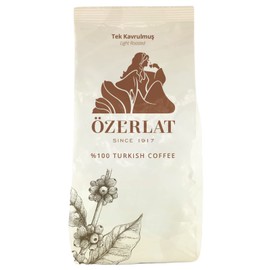 Ozerlat Real Turkish Coffee - Traditional Light Roasted 250g | Brazil Arabica Beans, Ground | Premium Artisan Coffee