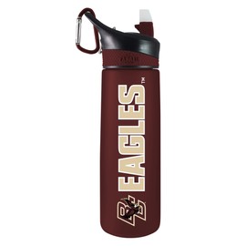 Boston College Tritan Plastic Frosted Sport Water Bottle, Design-1 - Burgundy