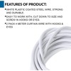 PISHI Curtain Wire Net Cord Cable For Multi-Purpose Voile with