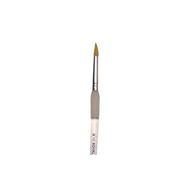 Soft-Grip Golden Taklon Short Round Brush-Size 10