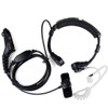 Throat Mic Earpiece Headset Mic Covert Acoustic Tube with Finger