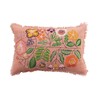 Creative Co-Op Floral Whisper Lumbar Pillow, Multicolor