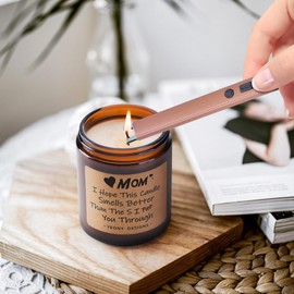 Christmas Stocking Stuffers for Women Gifts for Women Adults Candle Electric Lighter Lighters for Candle Unique Small Birthday Gifts for Men Wife Mom Sister Windproof Flameless USB Rechargeable