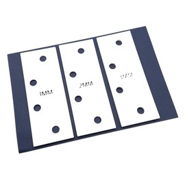 Door Hinge Shims (Set of 3) Hinge Spacer For Interior and Exterior Door Alignment - for 3.5", 4" and 4.5" Standard Hinges (Combo 1EA 1mm, 2mm, 3mm, White, 4.5-inch)