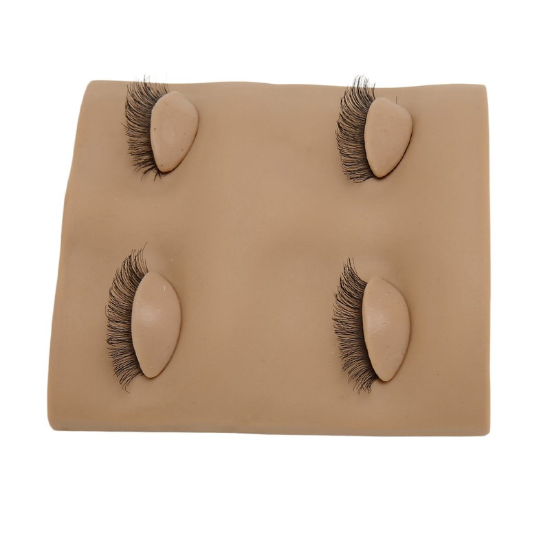 Lash Mannequin Head 2 Pairs Removable Replacement Eyes 3D Simulation