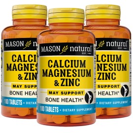 Mason Natural Daily Bone Health Mineral Supplement 300 Count Calcium Magnesiu...