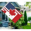 America Canada Friendship Flag,3x5 FT American USA US Flag,36x60 Inch