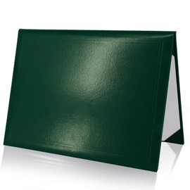 GraduationMall Diploma Cover Certificate Holder Graduation Covers for A4 Paper Classic Smooth Forest Green