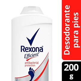 Rexona Efficient Desodorante Antibacterial para Pies en Aerosol Elimina Bacterias 88 g  Efficient Desodorante Antibacterial para Pies en Talco...     