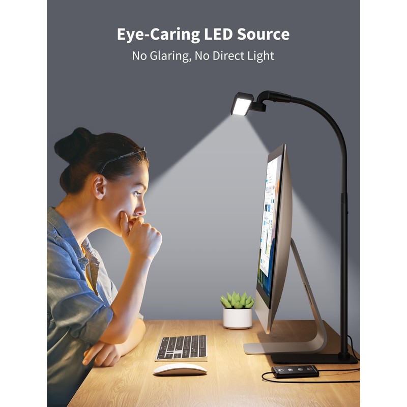 Kary LED Desk Lamps for Home Office, Tall Desk Light