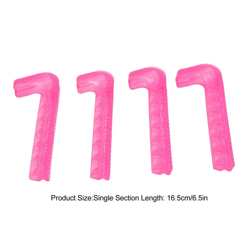 4pcs Ice Skate Guards Antiskid Soft Plastic Adjustable Hockey Skate