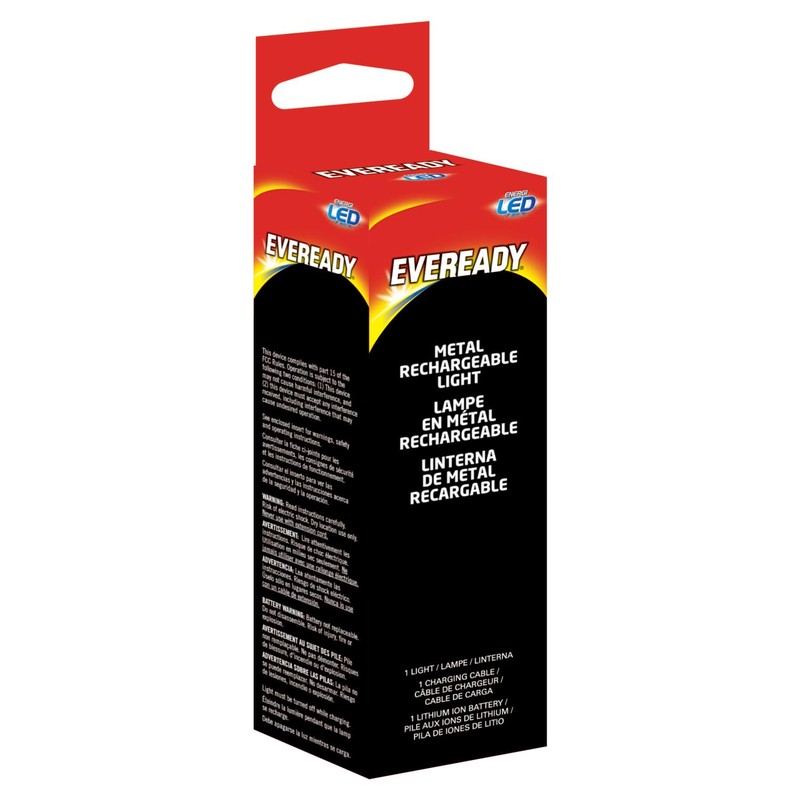 Eveready LED Tactical Flashlight, Bright Rechargeable Flashlights for Emergencies and