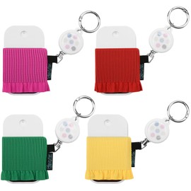 Beautyflier 4pcs Elastic Holder Sleeve for Touchland Power Mist Hand Sanitizer Spray, Cute Hand Sanitizer Holder for Gentle Mist, Glow Mist and Power Mist 1FL OZ, Best Gift for All Ages