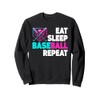Eat Sleep Baseball Repeat Ice Cream Dripping Drip Baseball Sweatshirt