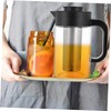 GRIRIW Elegant Design Tea Pot Large Capacity Beverage Pitcher Glass