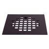 Westbrass 2" Sch 40 PVC Shower Drains with 4-1/4" Square