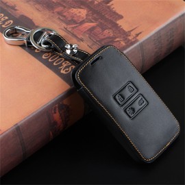 Slivercolor Car Key Case Genuine Leather Car Key Bag Car Key Cover Key Fob for Renault